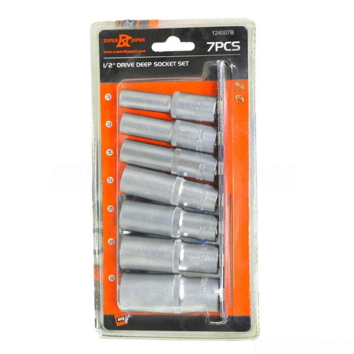 (Fz-2204) S.Parts DEEP DRIVE SOCKET 1/2″ SET - Image 1